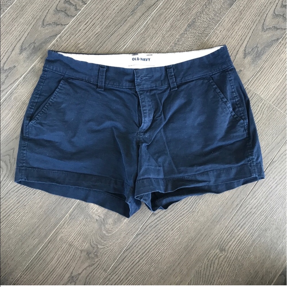 Old Navy Navy Blue Classic Everyday Twill Chino Shorts Size 2